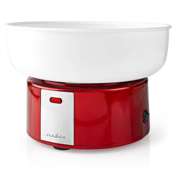 Zuckerwatte-Maschine 500W: rot/weiss, 29x23x29cm - nostalgisches Design, Zuckerwatte wie vom Jahrmarkt - Partyspass für Gross & Klein