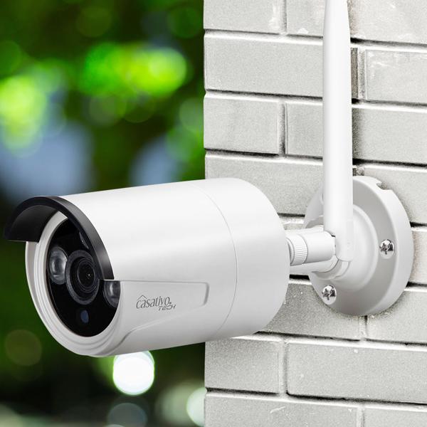 Profi Funk-Überwachungssystem, 8 QHD-2K Kameras & HDD-Rekorder, Tuya App mit Live Fernzugriff, Nachtsicht mit IR-LEDs, wetterfest - IP66