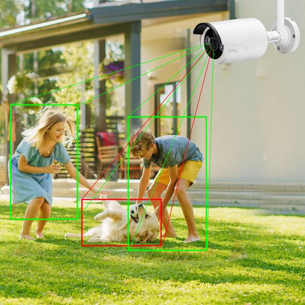 Profi Funk-Überwachungssystem, 8 QHD-2K Kameras & HDD-Rekorder, Tuya App mit Live Fernzugriff, Nachtsicht mit IR-LEDs, wetterfest - IP66