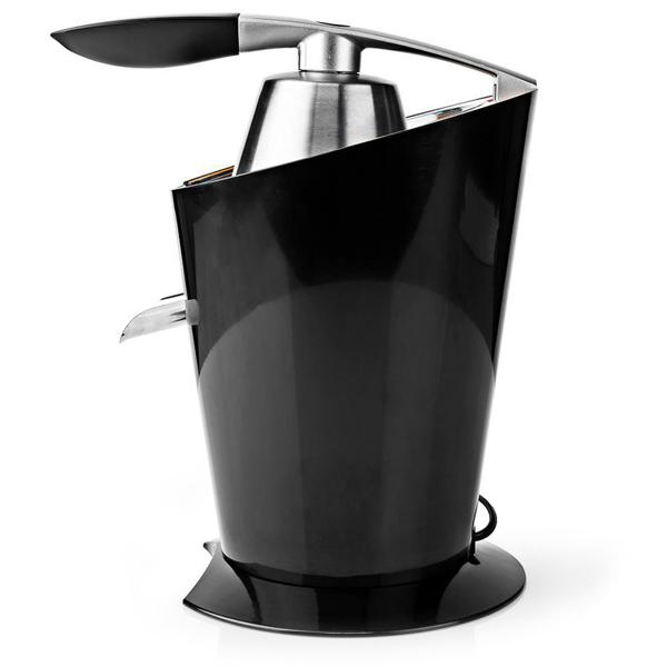 Kraftvolle elektrische Zitruspresse, starke 160 Watt, schwarz, spülmaschinenfeste Einzelteile, für Zitronen, Orangen, Limetten oder Pampelmusen