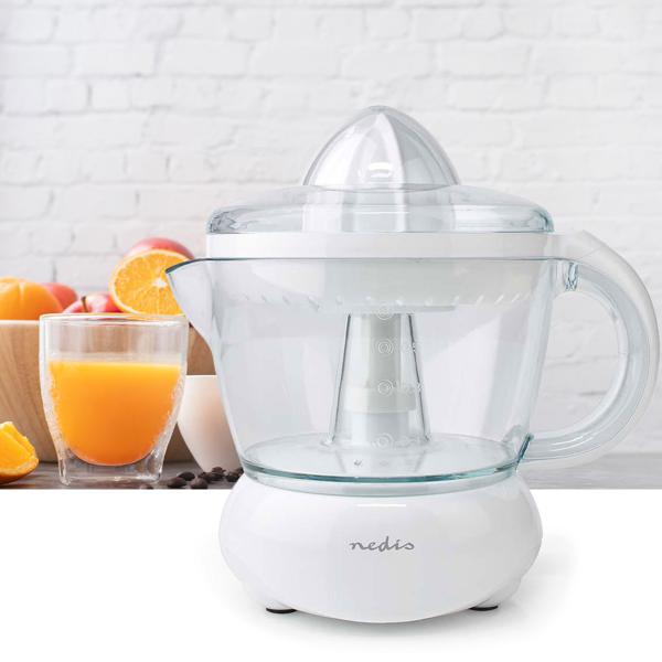 Elektrische Zitruspresse – Orangenpresse mit 0,7L Tank – Leistungsstarker 25W Motor – Spülmaschinenfest – Für bis zu 4 Portionen Saft