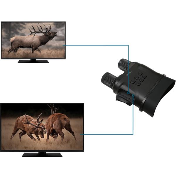 Digitales Profi Fernglas & Infrarot-Nachtsichtgerät mit HD-Video, 850m Reichweite, IP54 - Leistungsstark, kristallklar für Jagd & Outdoor