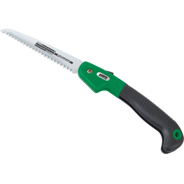 Garten-Klappsäge für Äste, Zweige & Hecken - mobil & einklappbar - gehärteter Werkzeugstahl, ergonomischer Griff, 15cm Sägeblatt - Outdoor & Camping