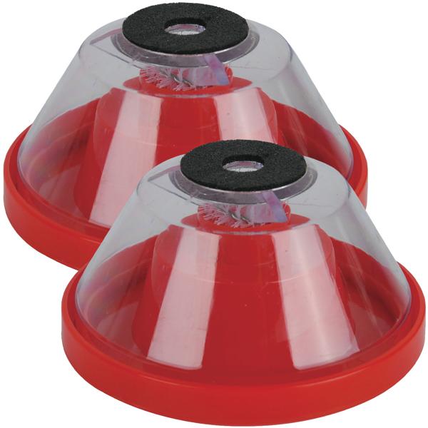 2er-Set Staubfänger für Bohrmaschinen - Staubschutz mit Fangdose & Schutzkappe für saubere Renovierung - Für Steinbohrer 4-10mm, inkl. Trichterfunktion