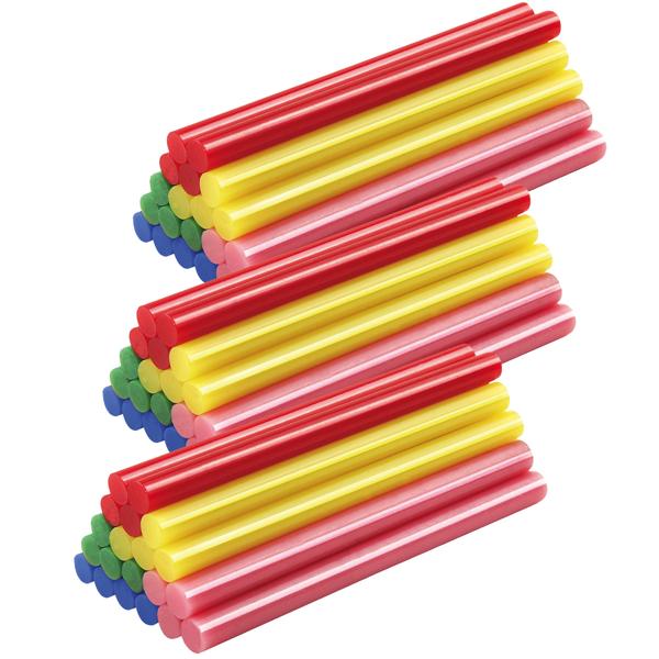 60 Bunte Niedrigtemperatur-Klebesticks, für Heissklebepistolen, vielseitige Klebestifte, ideal für kreative Bastelprojekte und sichere Reparaturen