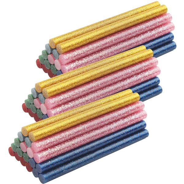 Funkelnde Niedrigtemperatur-Klebesticks mit Glitzer, 60 Stck., Verleihen Sie Ihren Bastelprojekten einen magischen Touch