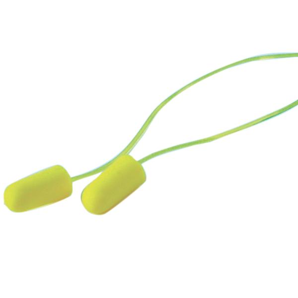 Gehörschutz-Stöpsel mit Band, 20 Paar - Praktischer Gehörschutz für Arbeit & Freizeit - EN 352, PU-Schaum, hoher Tragekomfort, Lärmschutz