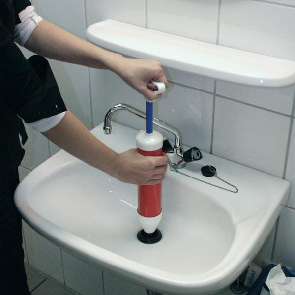 2er-Set Manueller Hochdruck-Abflussreiniger, 48cm, Vakuum-Power, starker Wasserstrahl, blitzschnelle Rohrreinigung ohne Chemie, hocheffektiv