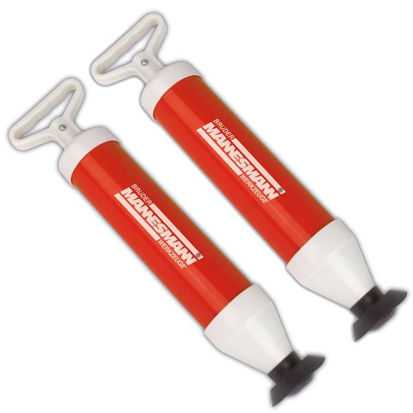 2er-Set Manueller Hochdruck-Abflussreiniger, 48cm, Vakuum-Power, starker Wasserstrahl, blitzschnelle Rohrreinigung ohne Chemie, hocheffektiv