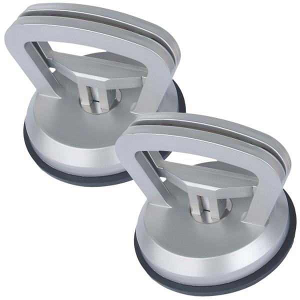 2er-Set Saugheber 35kg Tragkraft - Ideal für Fliesen- & Glasarbeiten - Ergonomisch, robust & rückenfreundlich - Kopfdurchmesser: 115mm