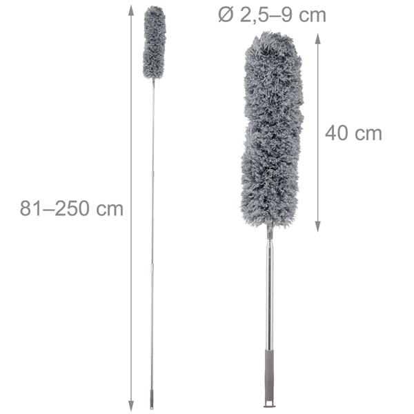 2er-Set XXL Staubwedel mit Teleskop-Griff bis 2,5 m