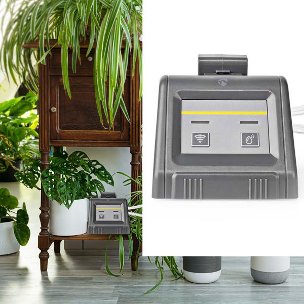 SmartLife WiFi Bewässerungssystem für 10 Pflanzen – App Steuerung für Android/iOS – Automatische Wasserpumpe mit Timer – Inkl. 10m Schlauch & Tropfer