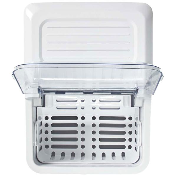 Kraftvolle Eiswürfelmaschine, Produktionskapazität 12 kg, Eiswürfelbereiter m. 1,5 l Wassertank, 120 W, weiss, auch geeignet für Slush Eis und Eisdesserts