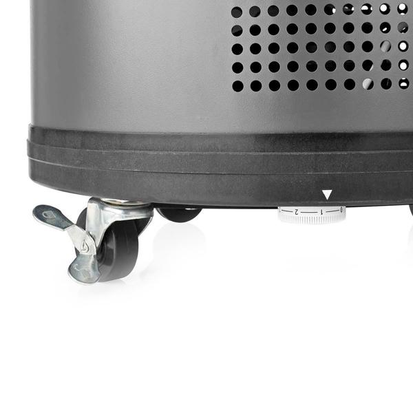 Trendiger Mobiler Getränkekühlschrank, Partykühler mit Thermostat u. Glasdeckel, Kompressor, 30 l, Aluminium