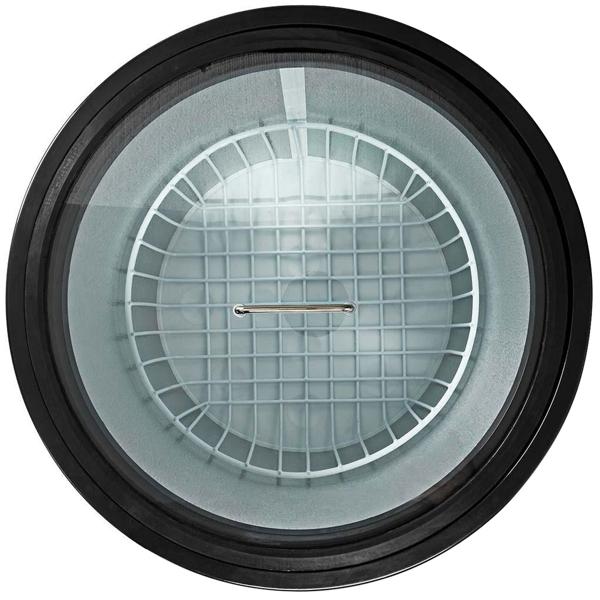 Trendiger Mobiler Getränkekühlschrank, Partykühler mit Thermostat u. Glasdeckel, Kompressor, 30 l, Aluminium