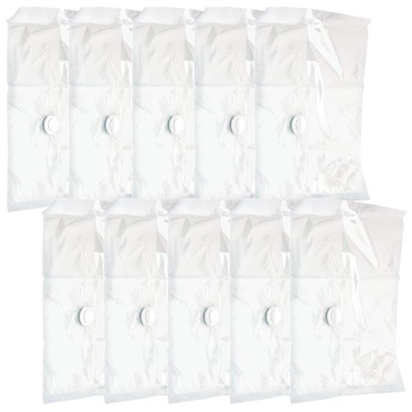 Vakuum-Taschen 10er-Set - Platzsparendes Verstauen mit Staubsauger - 50x60 cm - Schützt Kleidung vor Motten & Feuchtigkeit - Ideal für Reisen