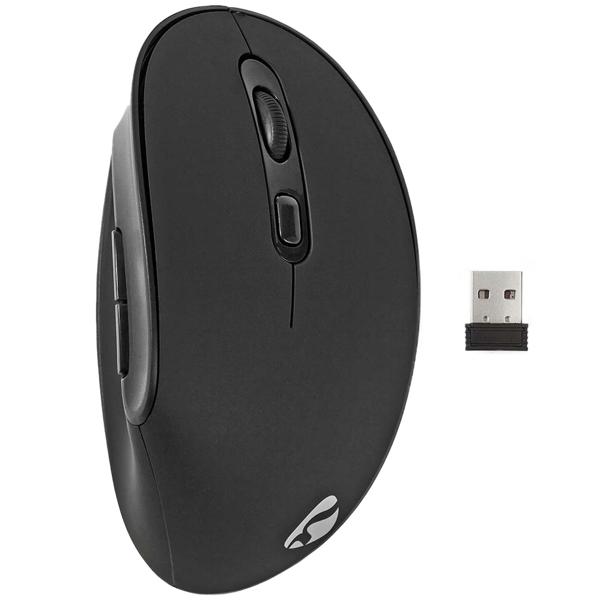 Ergonomische Funkmaus - Präzision für Arbeit & Gaming - Kabellos mit USB-Nano-Empfänger & einstellbaren 800-1600 DPI - Memory Foam - Für Windows