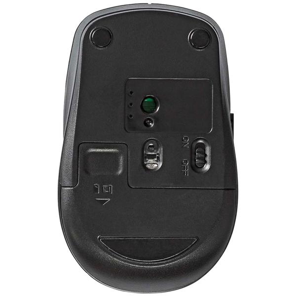 Kompakte optische Funkmaus - 6 Tasten - kabellos bis 10m Reichweite, 800/1200/1600 dpi - USB-Nano-Empfänger, kompatibel Win 7/8/10/11