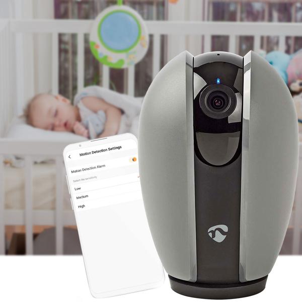 Smarte WLAN-Überwachungskamera, Innenbereich, mit Alarm bei Geräuschen/Bewegung & Zwei-Wege-Kommunikation. Für mehr Sicherheit in Ihrem Zuhause