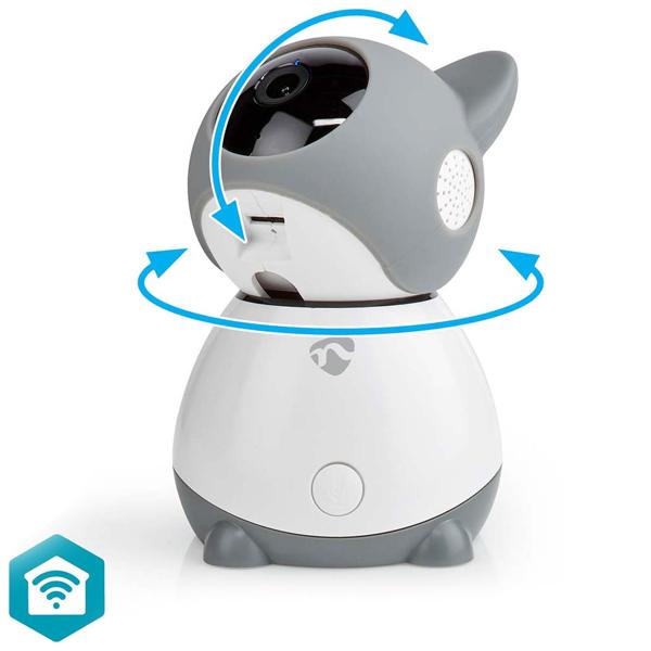 Smartlife Wi-Fi Innenkamera & Babyphone, Full HD 1080p, 2-Wege-Audio, Temperatur- und Luftfeuchtigkeitssensor, Bewegungsverfolgung, Schlaflieder, Infrarot-LED