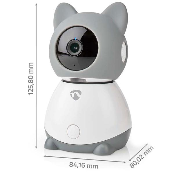 Smartlife Wi-Fi Innenkamera & Babyphone, Full HD 1080p, 2-Wege-Audio, Temperatur- und Luftfeuchtigkeitssensor, Bewegungsverfolgung, Schlaflieder, Infrarot-LED