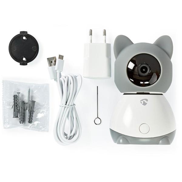 Smartlife Wi-Fi Innenkamera & Babyphone, Full HD 1080p, 2-Wege-Audio, Temperatur- und Luftfeuchtigkeitssensor, Bewegungsverfolgung, Schlaflieder, Infrarot-LED