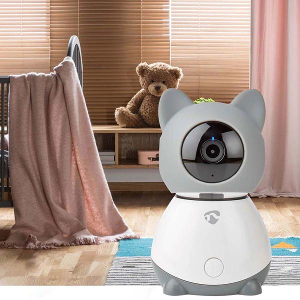 Smartlife Wi-Fi Innenkamera & Babyphone, Full HD 1080p, 2-Wege-Audio, Temperatur- und Luftfeuchtigkeitssensor, Bewegungsverfolgung, Schlaflieder, Infrarot-LED