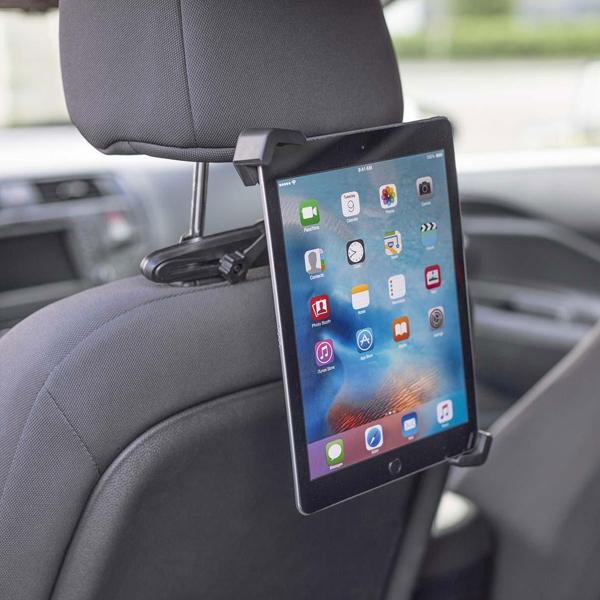 KFZ-Tablethalterung für Tablets bis 12 Zoll - Sicherer Halt Kopfstütze Windschutzscheibe - 180°/360° schwenkbar für Navi/Entertainment