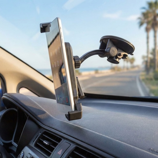 KFZ-Tablethalterung für Tablets bis 12 Zoll - Sicherer Halt Kopfstütze Windschutzscheibe - 180°/360° schwenkbar für Navi/Entertainment