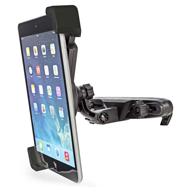 KFZ-Tablethalterung für Tablets bis 12 Zoll - Sicherer Halt Kopfstütze Windschutzscheibe - 180°/360° schwenkbar für Navi/Entertainment