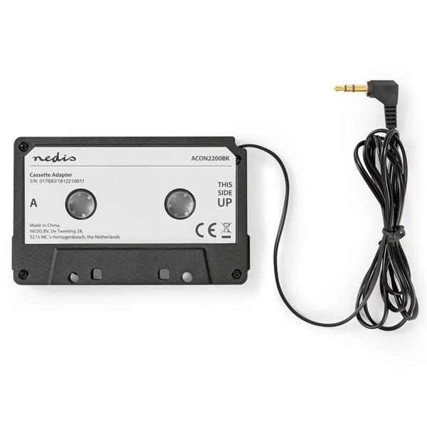 Kassettenadapter für Autoradios - verbindet alte Radios mit modernen Geräten - 3.5mm Klinke - für MP3-Player, Smartphones & iPods - 1m Kabel