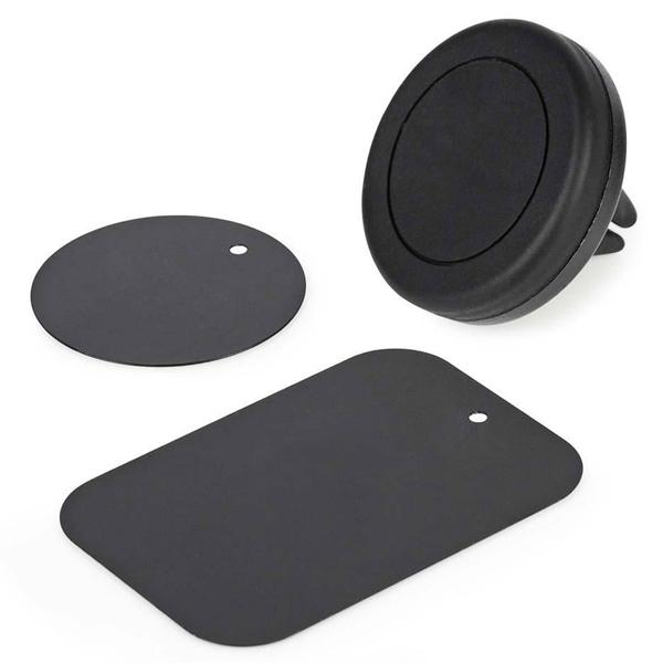 Sichere, magnetische Kfz-Handyhalterung – Starke Universal-Halterung für Smartphones am Lüftungsgitter, stabiler Halt, schwarz, iPhone, Samsung