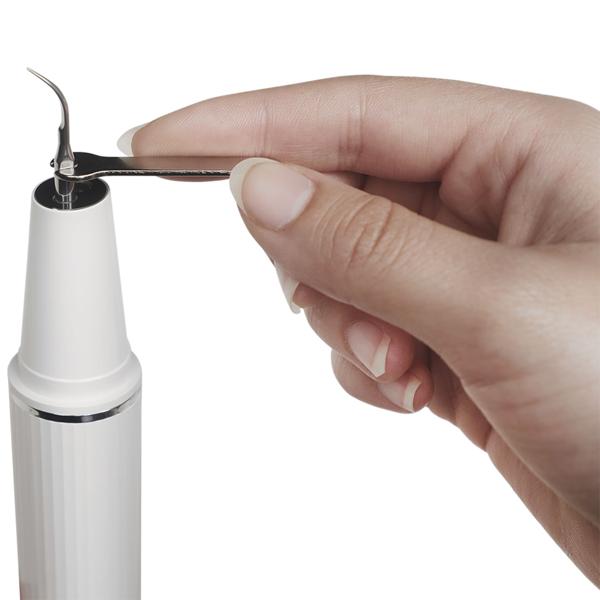 Effektiver Ultraschall-Zahnsteinentferner mit HD-Kamera (weiss): Akku-betriebener Plaque-Entferner für strahlend saubere Zähne