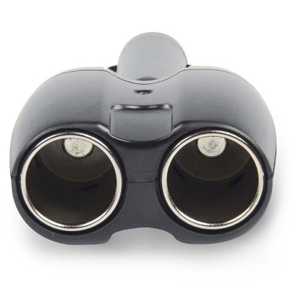 Zigarettenanzünder Verteiler 12V für Auto - Doppelbuchse & schwenkbar - Lädt Handy & kühlt Box zugleich - LED-Anzeige - 120W / 10A