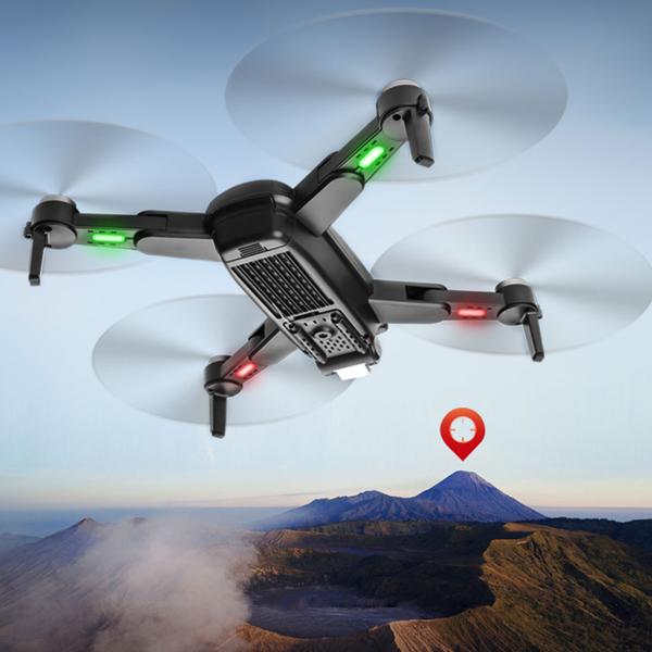 GPS-Drohne mit 4K-UHD-Kamera, 300m Reichweite, Follow-Me, bürstenloser Motor, 6-Achsen-Gyroskop, Optical Flow, WiFi, App für Erwachsene und Kinder