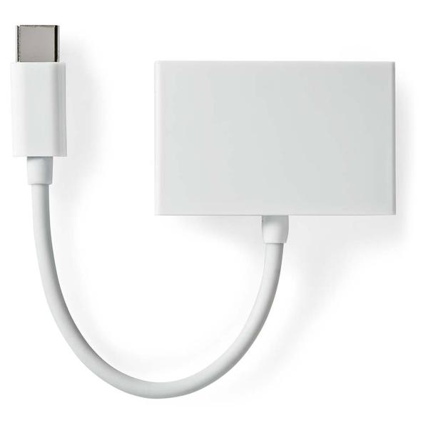 USB-C auf 3,5mm Kopfhörer Adapter - 3x Klinkenanschluss für Kopfhörer, Headset & Mikrofon - 3-in-1 Audioadapter Stereo 10cm - USB 2.0