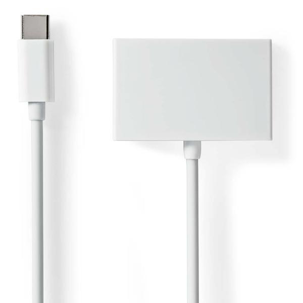 USB-C auf 3,5mm Kopfhörer Adapter - 3x Klinkenanschluss für Kopfhörer, Headset & Mikrofon - 3-in-1 Audioadapter Stereo 10cm - USB 2.0