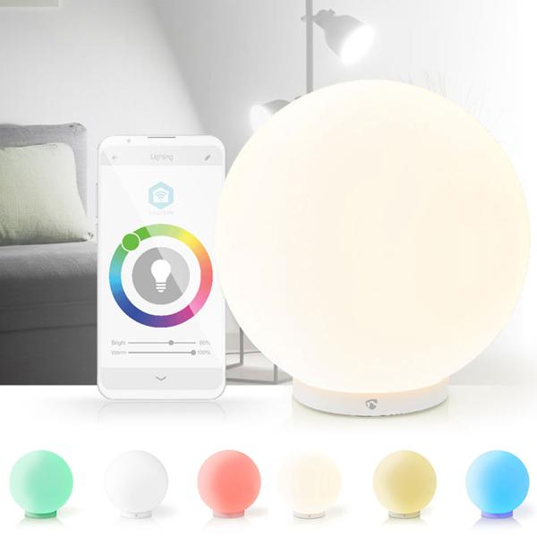 SmartLife RGB Stimmungslicht aus Glas, 360lm - App, multicolor, Farbwechsel, dimmbar – smarte farbenfrohe Ambientebeleuchtung für jeden Raum