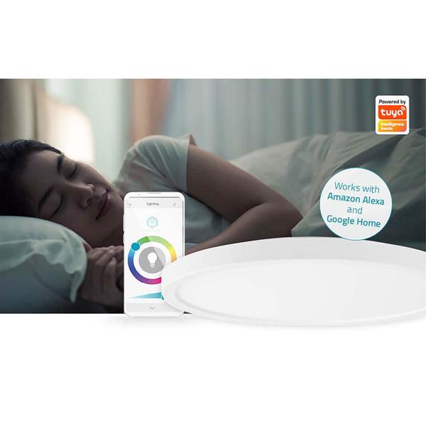 SmartLife WLAN LED Deckenleuchte, dimmbar, App-Steuerung, 29cm, elegantes weiss: Intelligente Beleuchtung für Ihr smartes Home