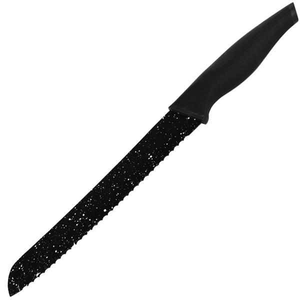 Küchen-Messerset 6-teilig - 5 scharfe Messer & Schäler für vielseitige Gerichte - Antihaftbeschichtet - Schwarz - Langlebig & leicht zu reinigen