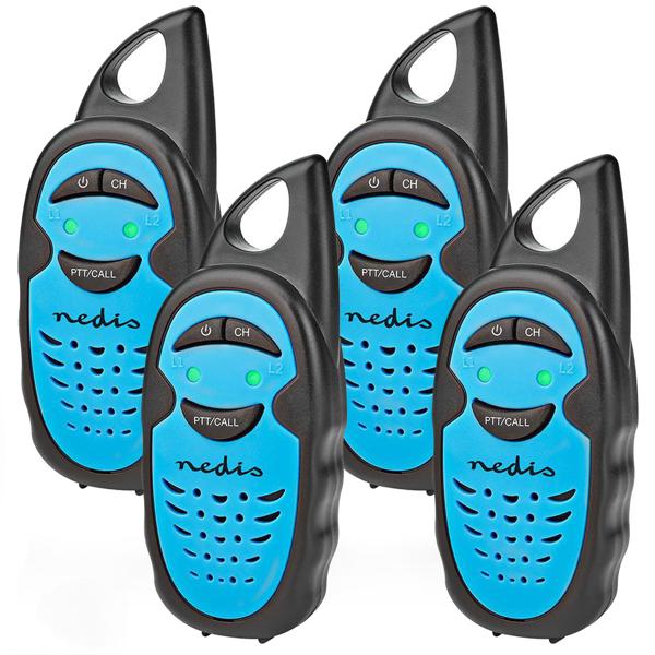 4er-Set Walkie-Talkies für Kinder, Funkgeräte mit 3 km Reichweite, 3 Kanäle 446 MHz, PTT Funktion, ideales Outdoor Spielzeug für kleine Entdecker, Geschenk