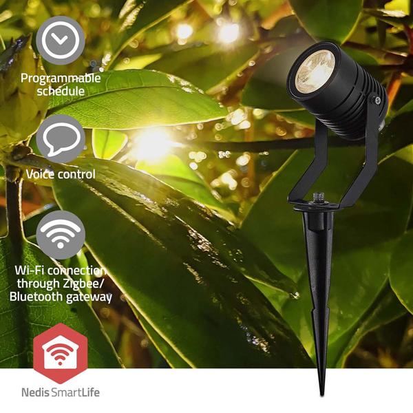 3er-Set SmartLife Gartenstrahler - RGB Gartenleuchte mit Erdspiess & App-Steuerung - IP65-zertifiziert - dimmbar, 3x 3W, Alexa/Google Home