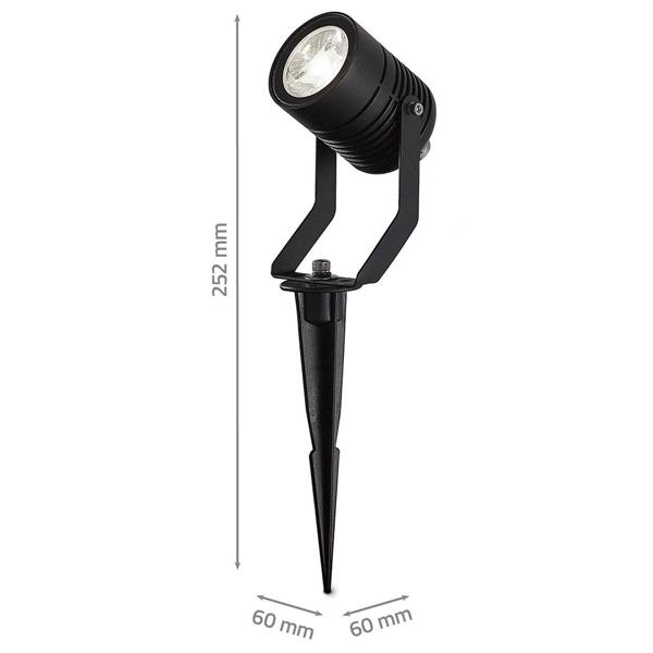 3er-Set SmartLife Gartenstrahler - RGB Gartenleuchte mit Erdspiess & App-Steuerung - IP65-zertifiziert - dimmbar, 3x 3W, Alexa/Google Home