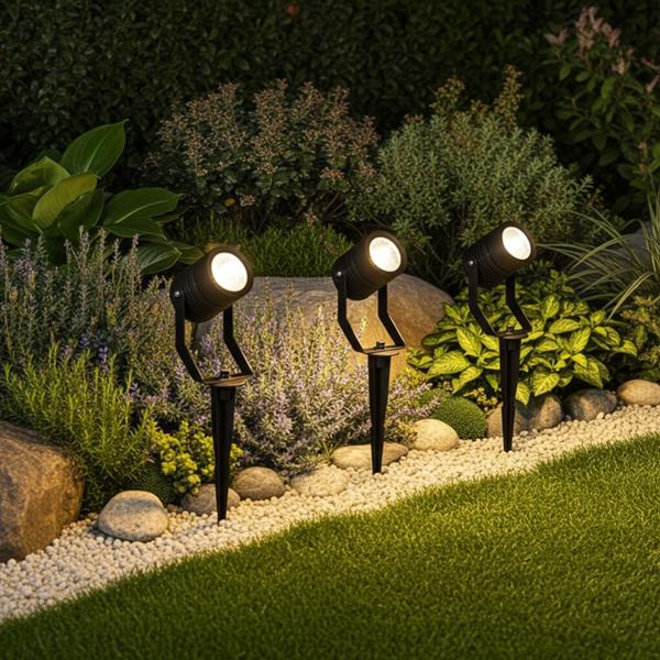 3er-Set SmartLife Gartenstrahler - RGB Gartenleuchte mit Erdspiess & App-Steuerung - IP65-zertifiziert - dimmbar, 3x 3W, Alexa/Google Home