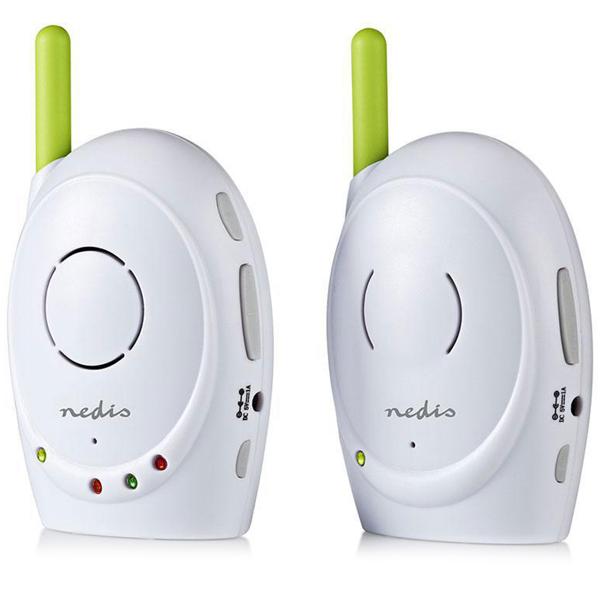 Babyphone mit Gegensprechfunktion - Zuverlässige Baby-Überwachung bis 300m Reichweite - Netz-/Batteriebetrieb, Plug & Play, FHSS Technologie