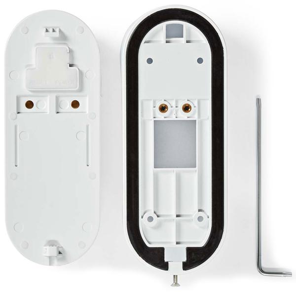 Full HD Video-Türsprechanlage, SmartLife App, Akku, PIR-Sensor, 2-Wege-Audio, weiss schwarz – Drahtlose Video Türklingel - Sicherheit an der Haustür