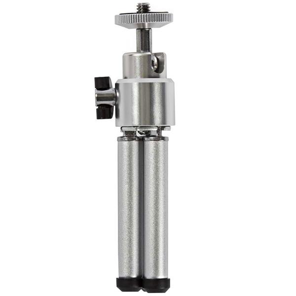 Dreibein-Tischstativ mit Kugelkopf - Für Systemkameras bis 0.8 kg - 1/4’’ Gewinde - 11-14.5 cm Arbeitshöhe - Stabil, kompakt & präzise ausrichtbar