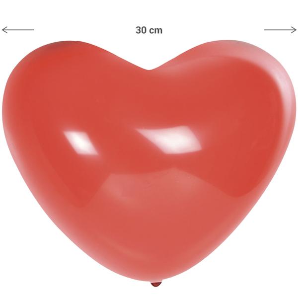 Herz-Ballons 10er Set - Bunt & 30cm Länge für Hochzeiten, Geburtstage, Überraschungen - Romantische Deko & wiederverwendbar - Für langanhaltenden Spass