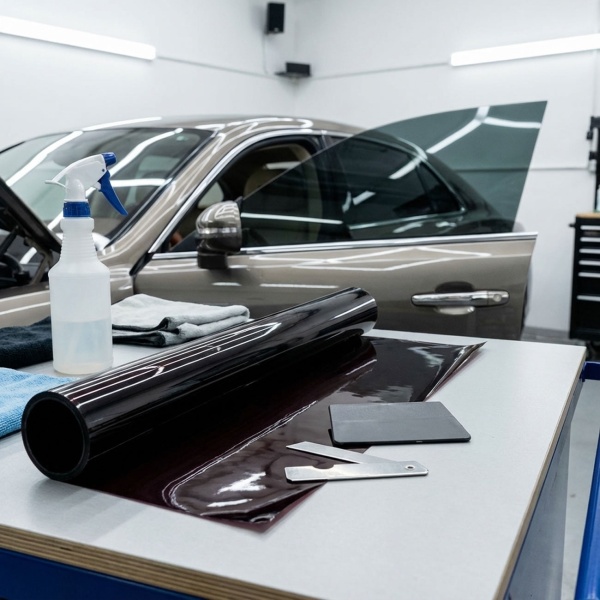 2er-Set Auto Sonnenschutzfolie Scheibentönungsfolie - 300x50cm zum Zuschneiden - Kühlerer Rücksitz, UV-Schutz - Ideal für PKW, SUV & Familien