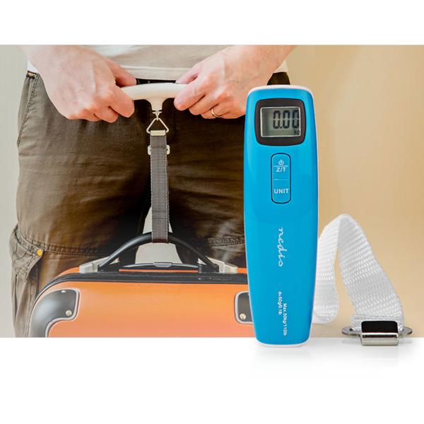 Präzise digitale Kofferwaage mit gut ablesbarem LCD-Display – ideal für Reisen, wiegt Gepäck bis 50 kg, kompakt, leicht, handlich & benutzerfreundlich